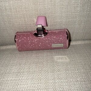Glittery Pink Portable Charger
